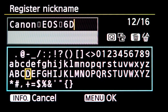 © Wex Photo Video Canon-EOS-6D-wifi-nickname.jpg