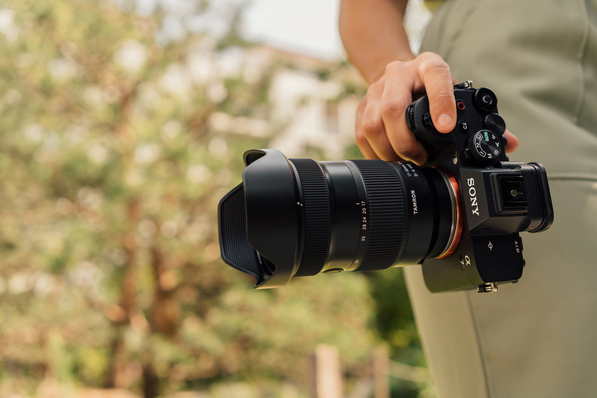 Tamron 17-50mm f4 - Lifestyle shot of the lens