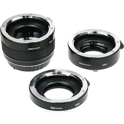 Used Kenko DG Extension Tube Set for Nikon F (36mm 20mm 12mm)