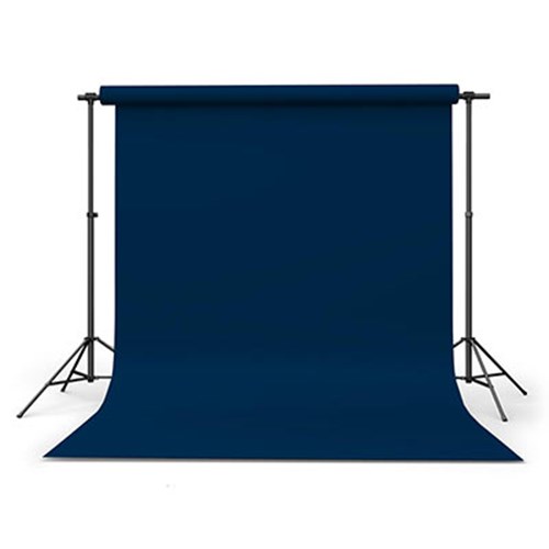 Used Calumet Oxford Blue 1.35m x 11m Seamless Background Paper