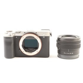 USED Sony A7C Digital Camera with 28-60mm lens - Silver