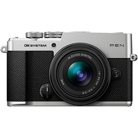 OM SYSTEM PEN with M.Zuiko Digital 14-42mm f3.5-5.6 III Lens - Silver